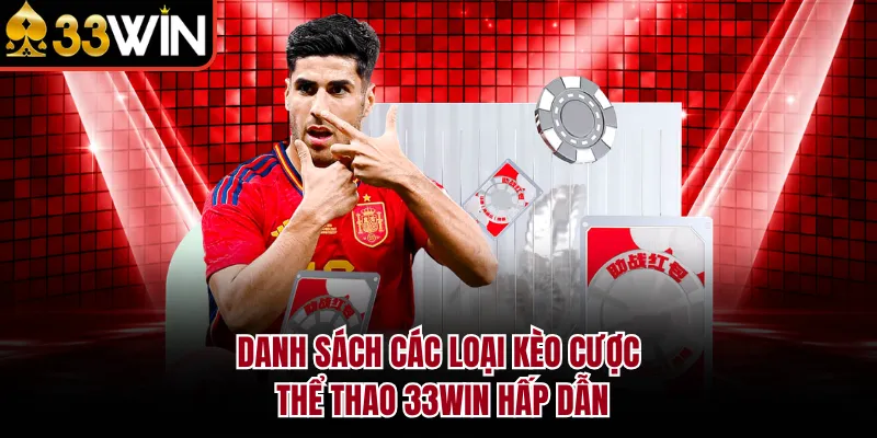 Danh sách các loại kèo cược  thể thao 33WIN hấp dẫn